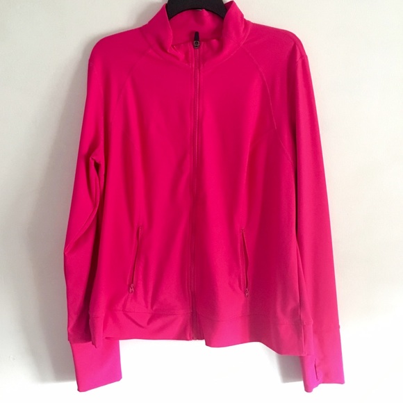 Hot pink workout jacket 🔥
