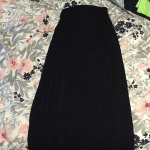 Merona black maxi skirt