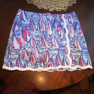 Lilly Pulitzer Red Right return skort