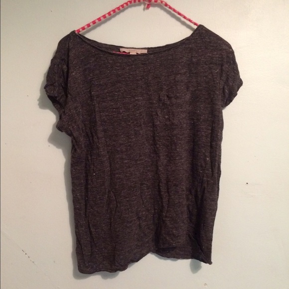 Ann Taylor Loft Linen Pocket Tee