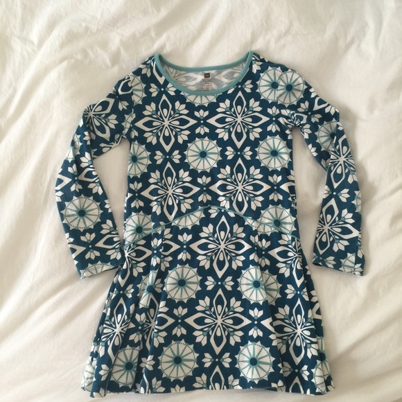 Tea Collection girls Tidal Geometric Skater Dress