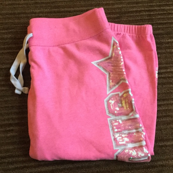 Justice Pink Crop Sweatpants. Girls Size 16