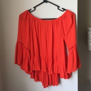 Red/orange blouse