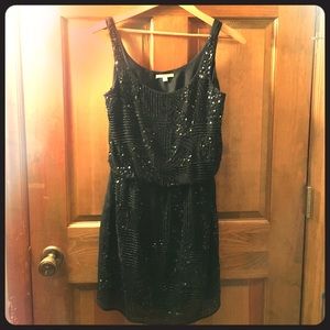 Gianni Bini black sequin dress