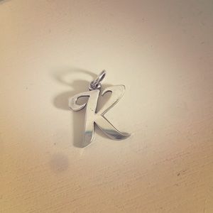 James Avery K initial charm