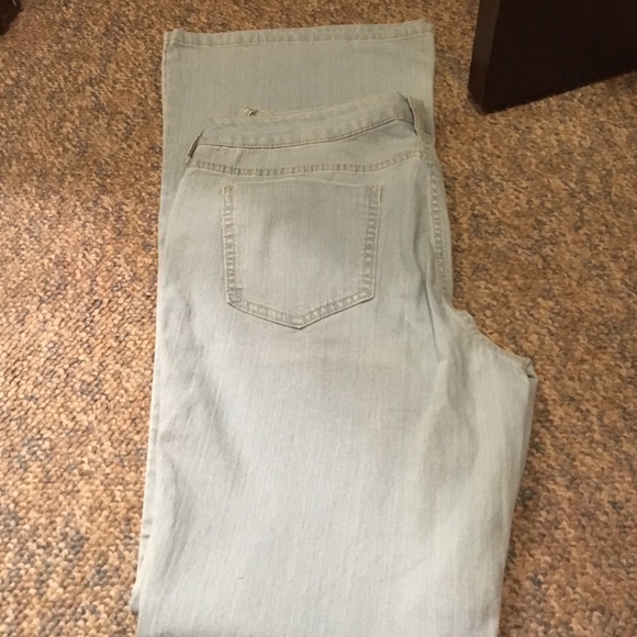 Light blue flare jeans