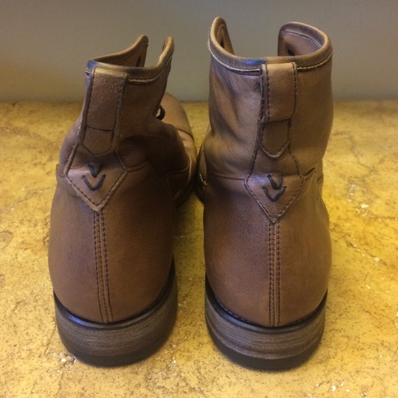 John Varvatos Tan Leather Boots main image 3