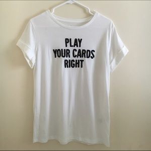 Kate Spade "Play Your Cards Right" Tee