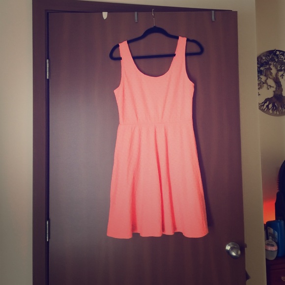 Coral sun dress