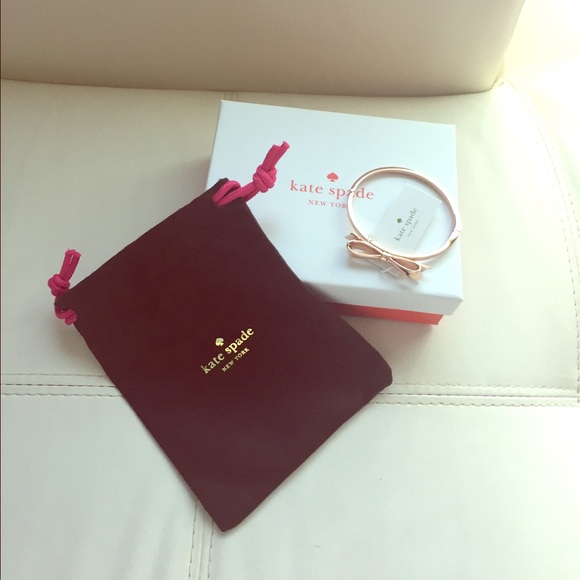 kate spade Jewelry - NWT Kate Spade Rosegold Bow Bracelet