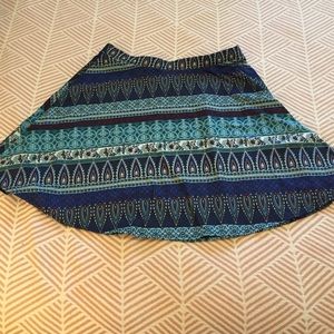 NWOT faux suede skater skirt