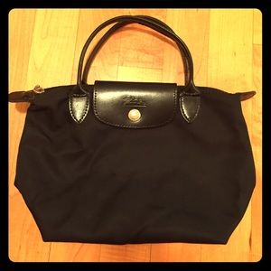 LONGCHAMP BLACK SMALL TOTE