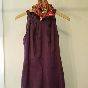 Linen dress with slip