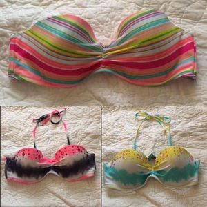 Victoria's Secret bathing suit tops. Size 36B.