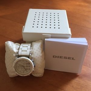 Something for Him!!! Men's White Diesel Watch