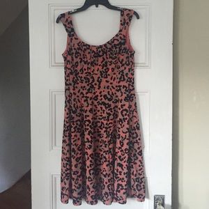 Pink Leopard Print Dress