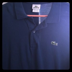 Blue Lacoste polo XXL size 9