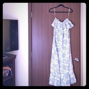 Paisley linen dress