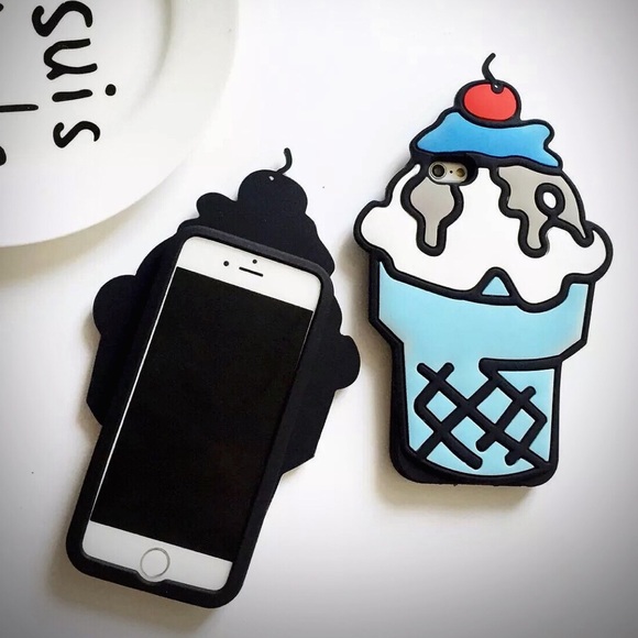 🍦 LOVELY 3D ice cream iphone 6/6s case(blue) - Picture 3 of 3