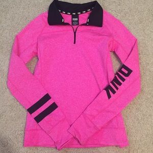 Victoria's Secret "Pink" hot pink pullover.