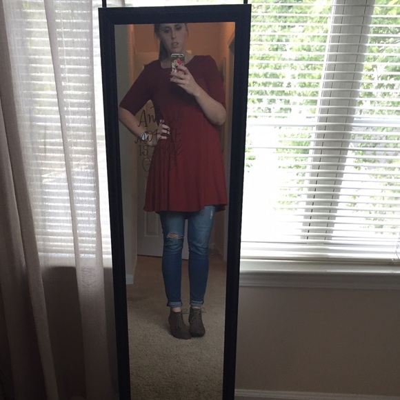 Burnt Orange Swing Dress