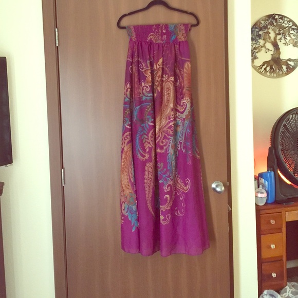 Strapless sun dress