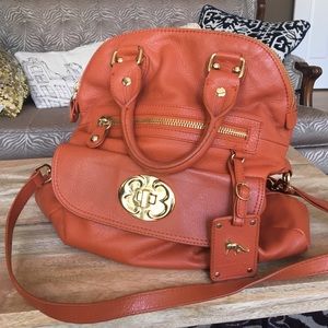 Emma Fox satchel with cross body strap