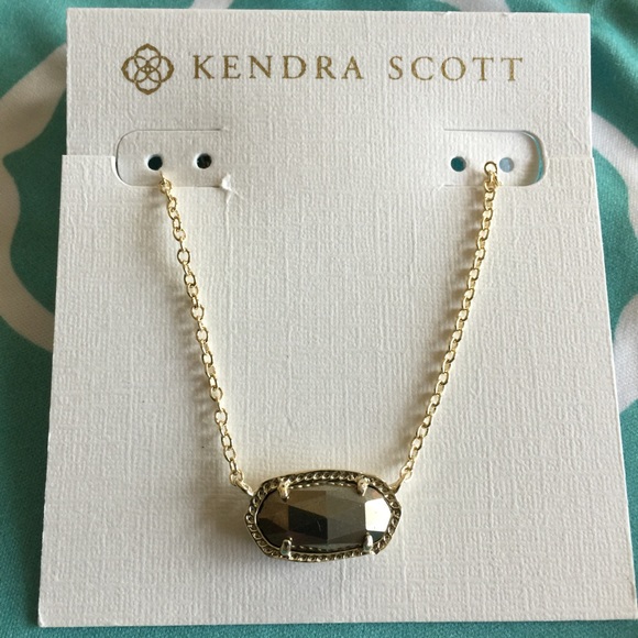 Kendra Scott Elisa Necklace - Gold with Pyrite