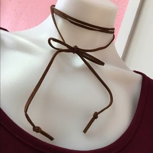 NEW Dark Brown Wrap Around Choker
