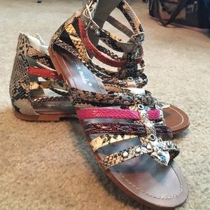 Multi color Italian Gladiator Sandals