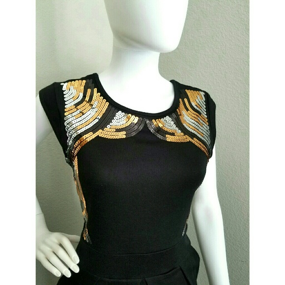 🔥🔥HP🔥🔥 Sequin Detail Coquetel Dress - Picture 3 of 3