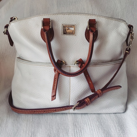 Dooney & Bourke white leather bag
