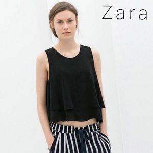 Final Reduction ❤️Zara basic double layer crop top