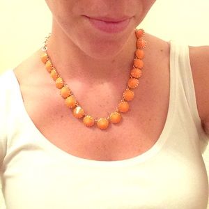 Barely worn! J. Crew Orange Gem Necklace