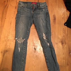 Ripped lucky brand jeans