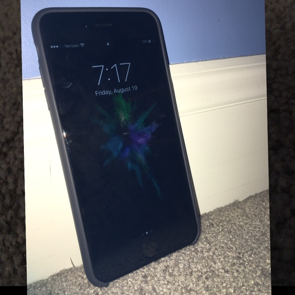 Iphone 6 Plus/ 6s Plus Apple Silicone Black Case - Picture 3 of 3