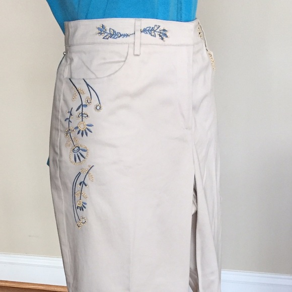 Embroidered pants by Talbots