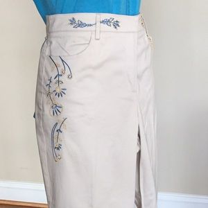 Embroidered pants by Talbots