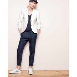 Jcrew drapey linen drawstring jogger pant size 00
