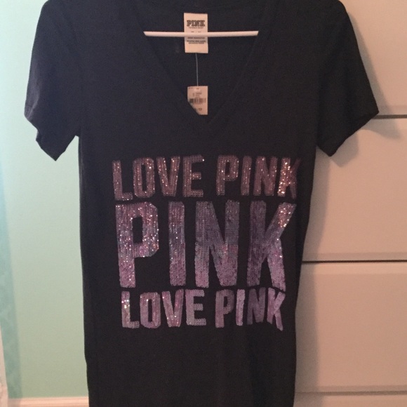black pink shirt with purple sparkles