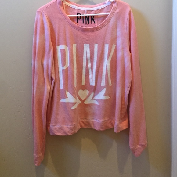 Lightweight Pink pullover sweatshirt