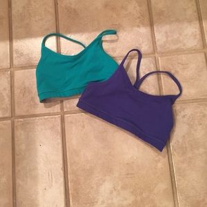 HOLD. Two Lululemon bras