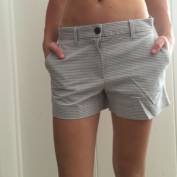 Nautical blue striped shorts