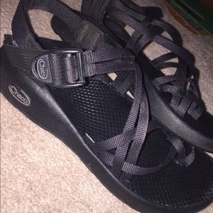 Black double strap Chacos