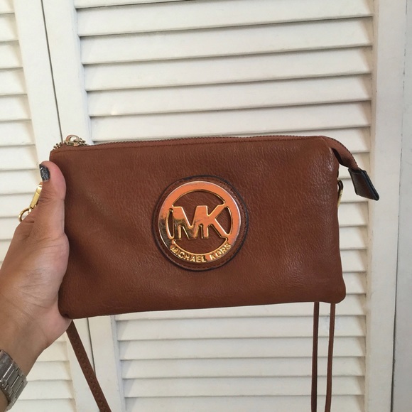 Michael Kors Brown Cross-Body Bag