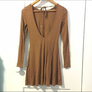 Long sleeved cut out dress