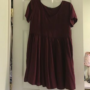 Burgundy super flowy dress