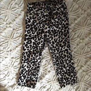 Leopard skinny pants