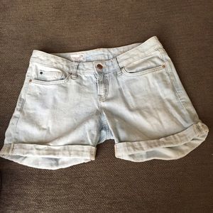 Light wash, Gap 1969 jean shorts