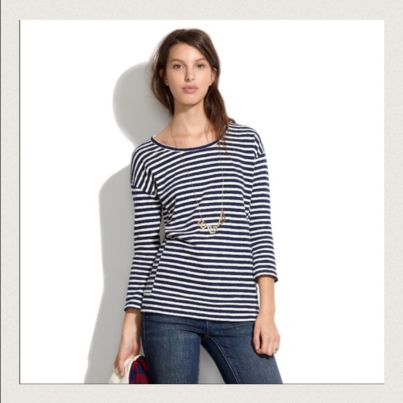 Madewell Structured Striped Pullover - image 3